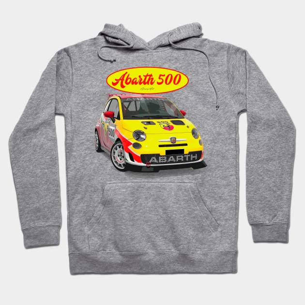 ABARTH 500 500 Hoodie by PjesusArt